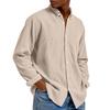 Men Up Casual T Shirt Long Sleeve Loose Fit Tops Fall Fashion Regular Fit Cardigan Tops