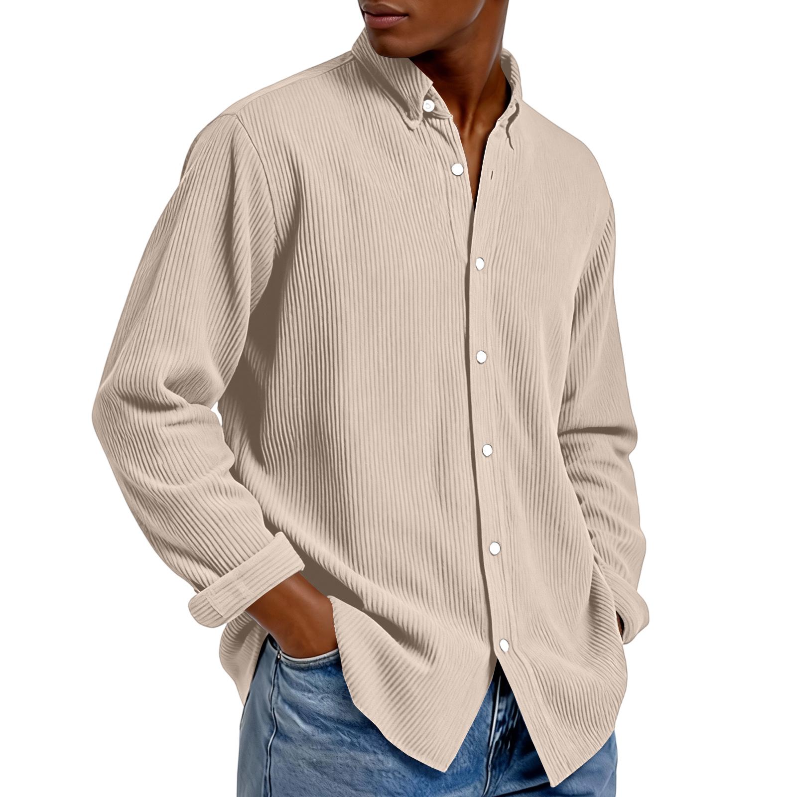 

Men Up Casual T Shirt Long Sleeve Loose Fit Tops Fall Fashion Regular Fit Cardigan Tops XL хакі