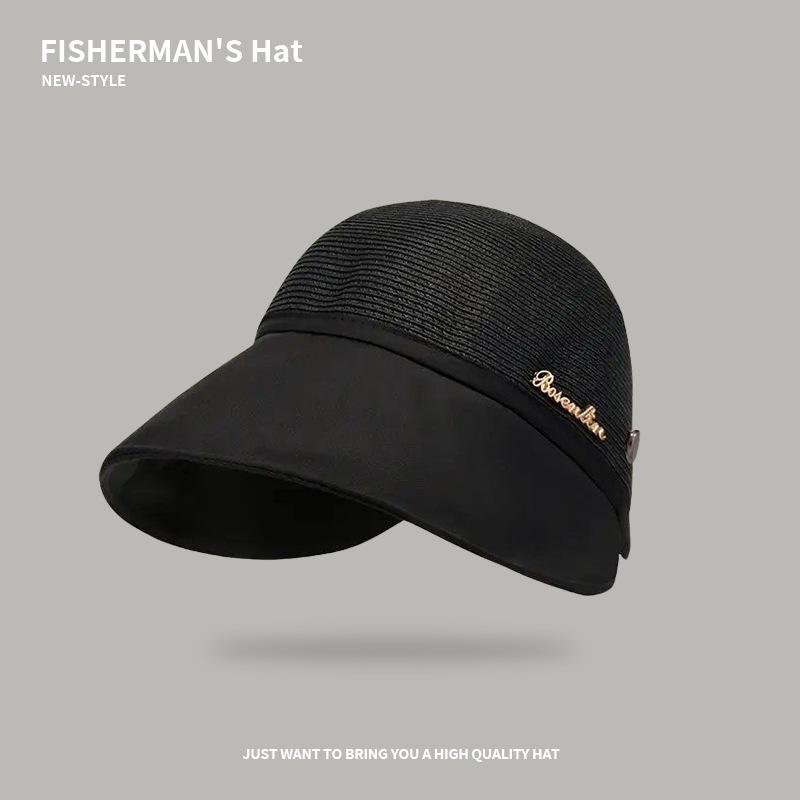 Wide brim peaked cap women summer cycling shade smoke purple duck tongue can hang mask equestrian cap