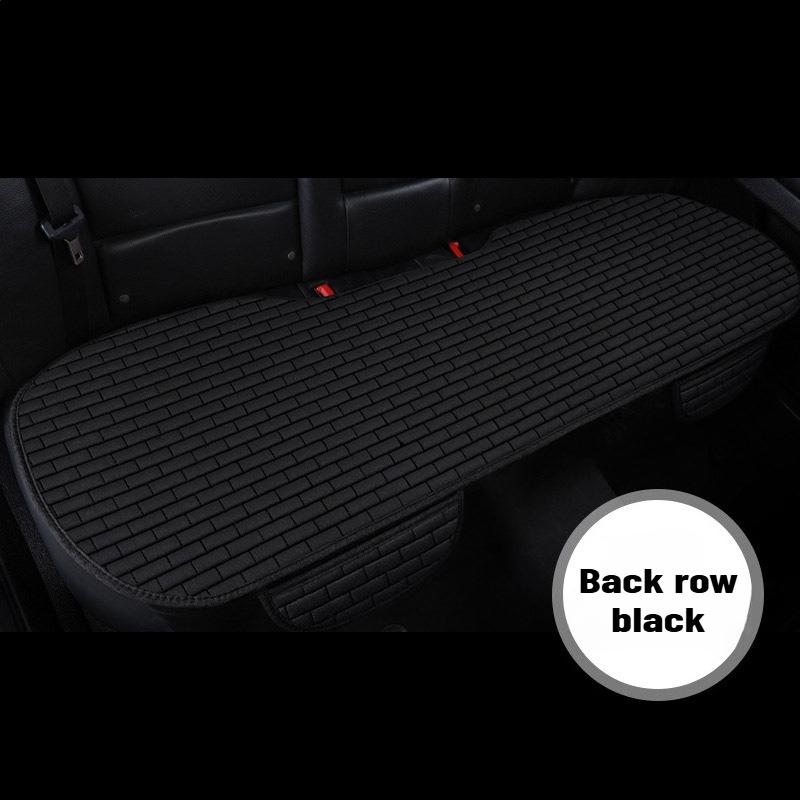 Universal Flax Linen Auto Seat Case Front Rear Non Slide All Season Automotive Protector Mat Pad Keep Warm Universal Fit Truck Suv Van
