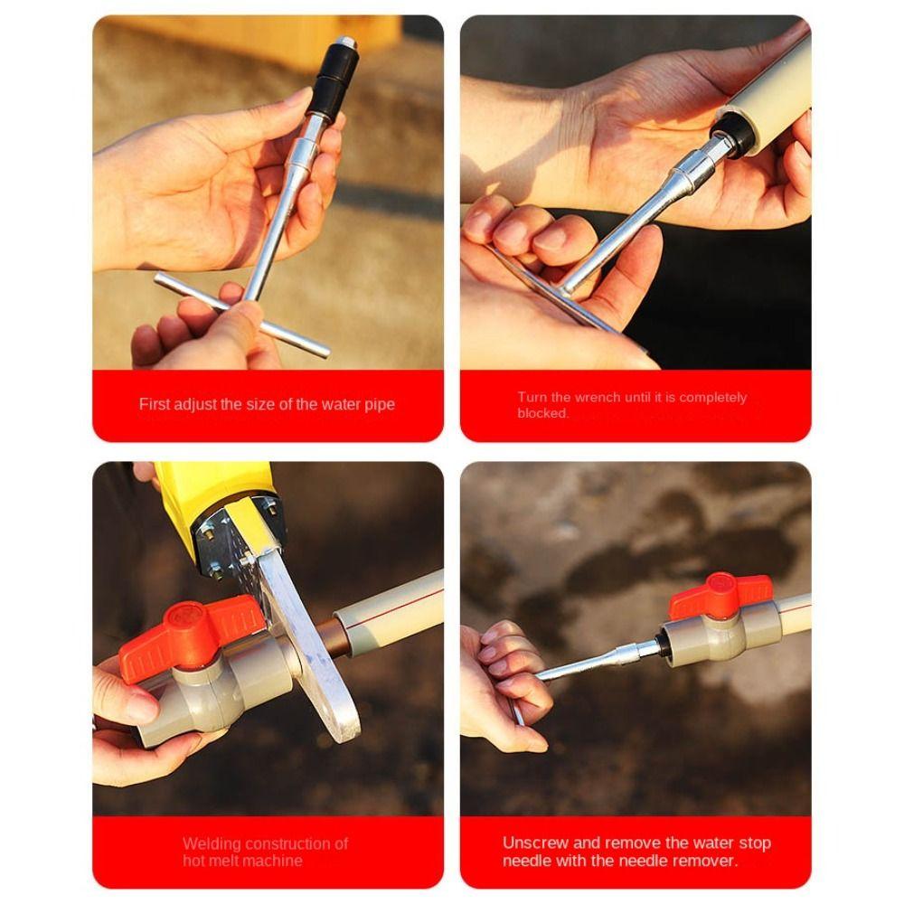Rubber Hot-melt Water Stop Pin 20/25/32 Repair Plumbing Tool Set Water Stop Needle  PPR Pipe