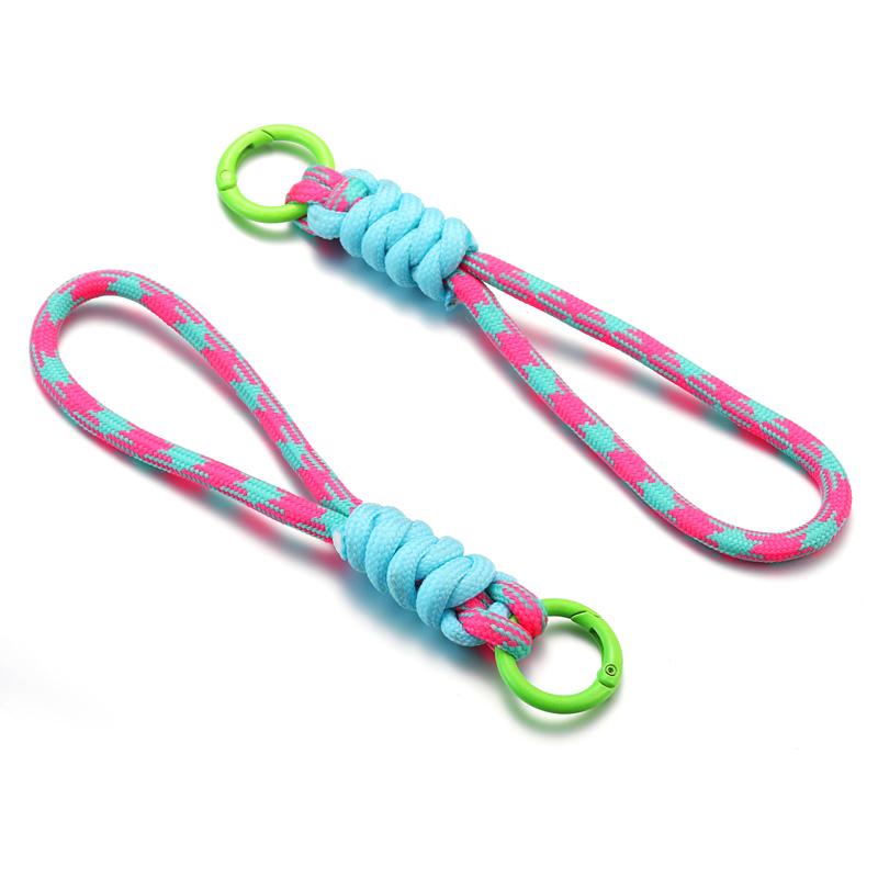 

Креативний плетений вручну брелок для мобільного телефону, ремінець проти втрати, вузлова мотузка, кільце для ключів, чоловічий, жіночий, тримач для ключів від машини, аксесуар для ключів