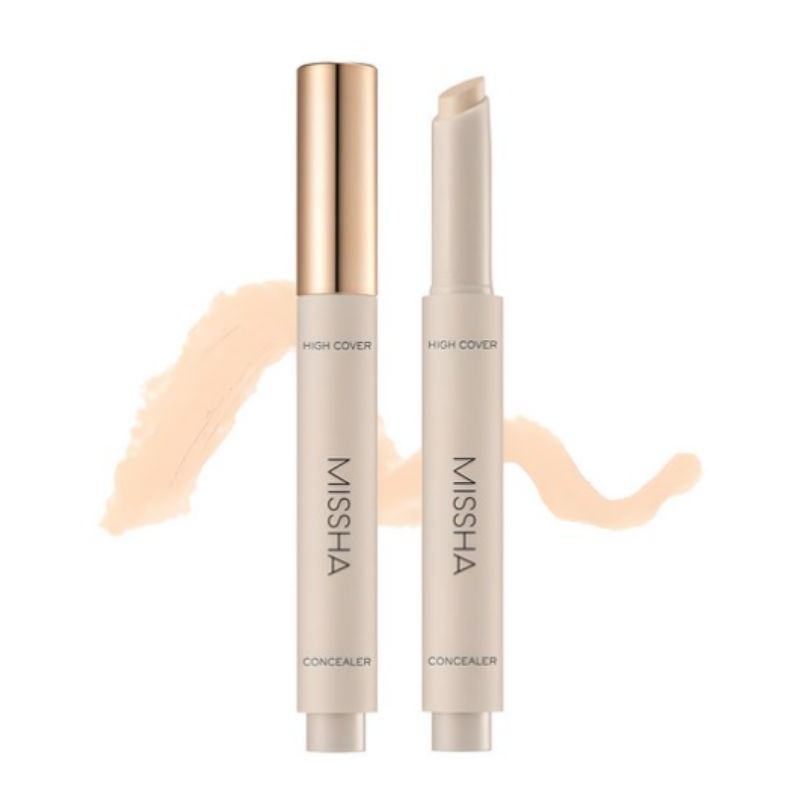 MISSHA High Cover Stay Stick Concealer 2.8g – Full Coverage Long-Lasting Concealer Stick No.21 Vanilla