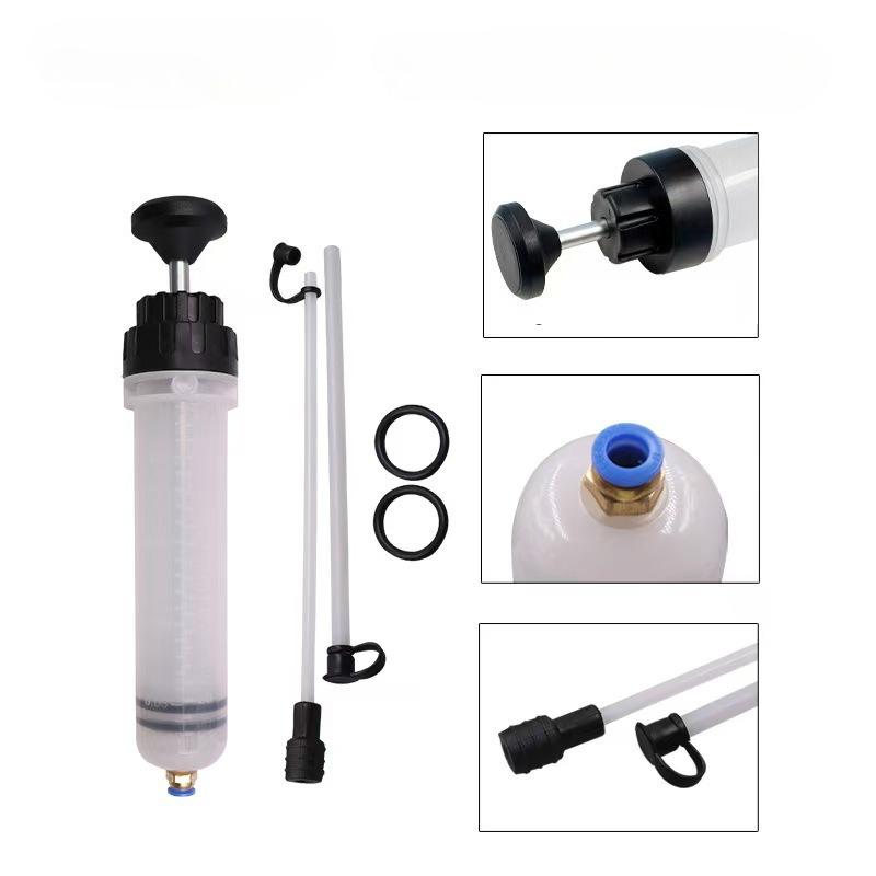 Car Oil Fluid Extractor  Auto Oil Change Syringe with Hose Manual Fuel Suction & Filler Fluid Oil Change Evacuator Pump