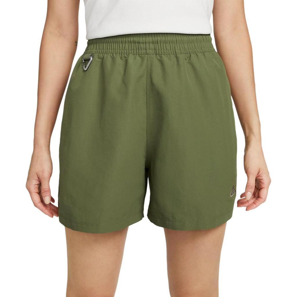 New Nike Casual Shorts Women's Olive Green DH8351-378