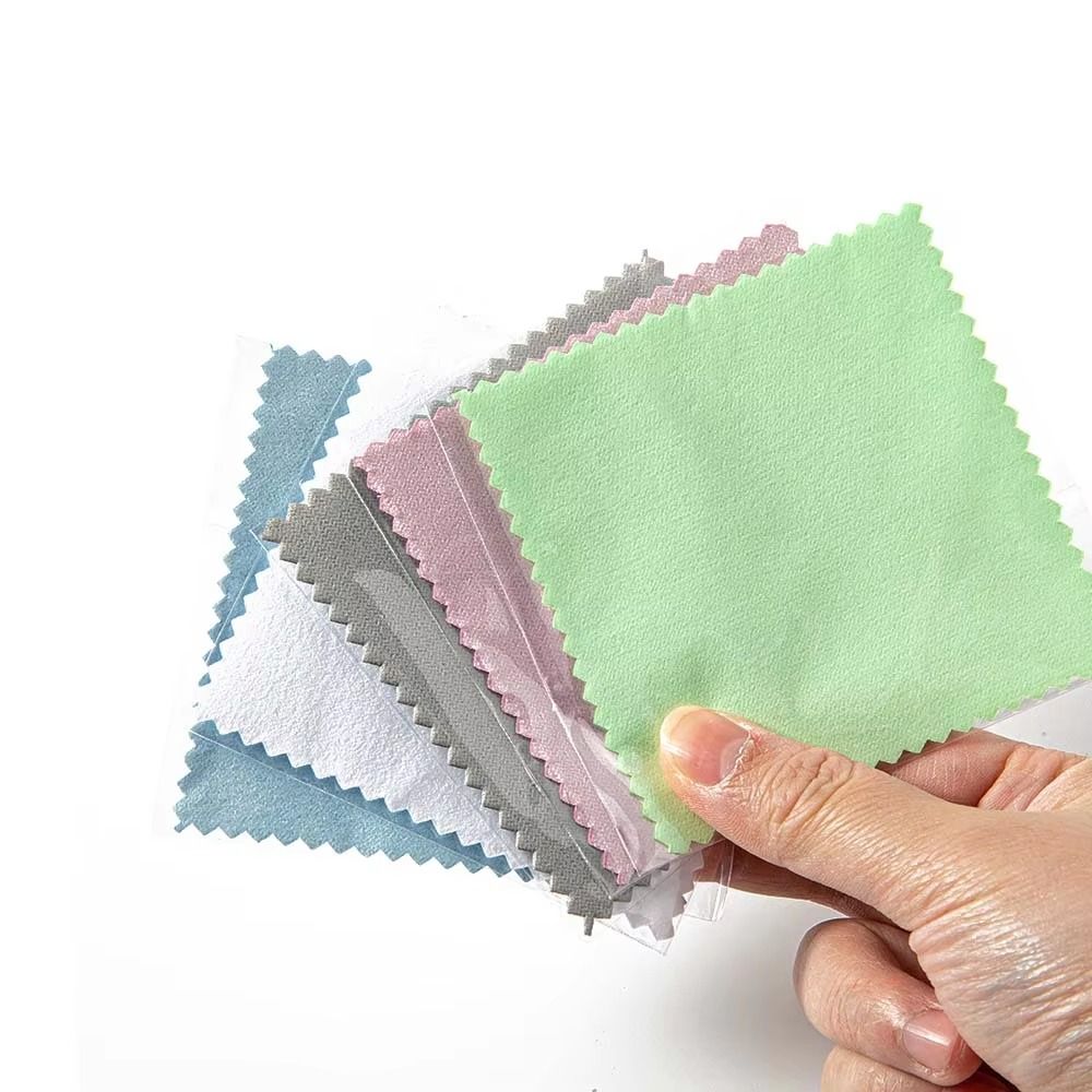 50Pcs Reusable Jewelry Cleaning Cloth 8x8cm Cleaning Polishing Cloth  Anti-Tarnish Tool