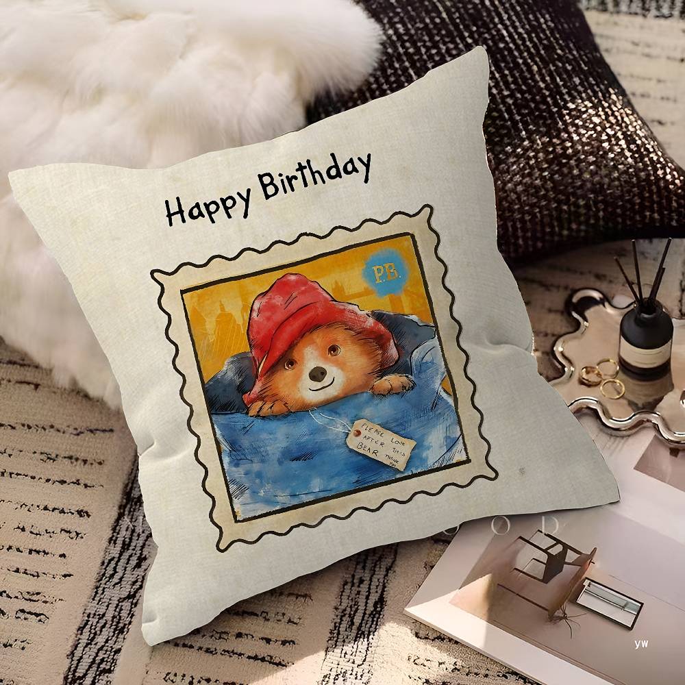 Classic Movie PpaddingtonS Pillow Gift Home Office Decoration Bedroom Sofa Car Cushion Cover Case 45x45
