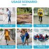 10Pcs Waterproof Rain Shoes Cover Thickened Non-slip Disposable Shoe Cover Wear-resistant with Rubber Band Long Boot Covers