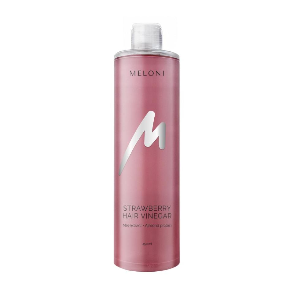 

Клубничная эссенция-ополаскиватель с фруктовыми экстрактами Strawberry hair vinegar Meloni 450 мл