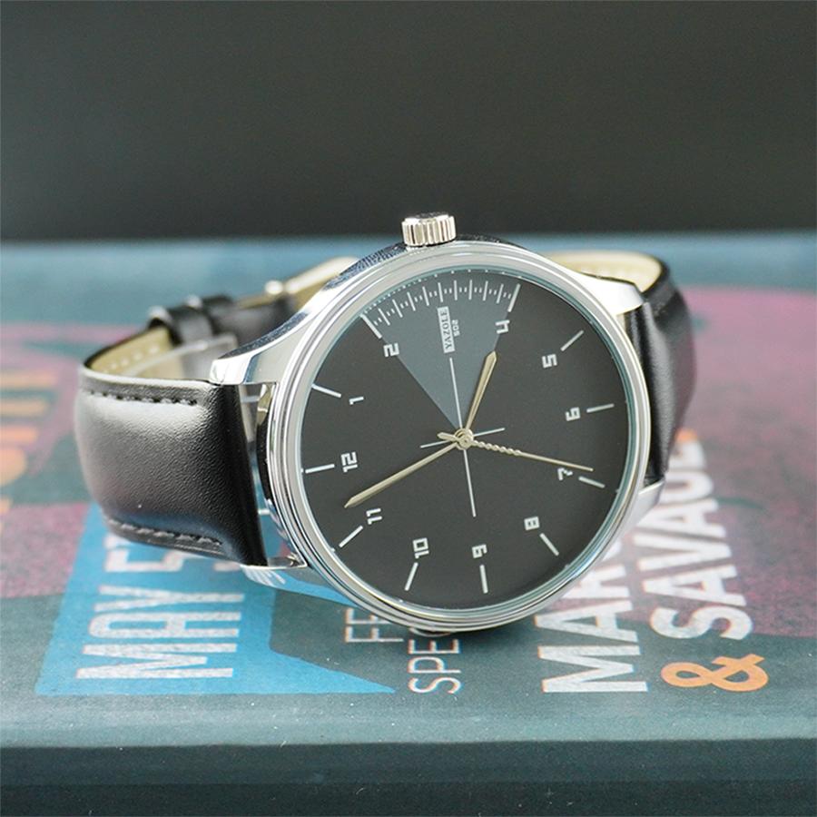 Business Watches Male Minimalist Fashionable Arabic Numerals Dial Quartz Watch Waterproof Leather Strap Watches for Men Gift