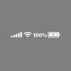 Reflective Sticker Funny Wifi Battery Level Signal Vinyl Decals Car Accessories