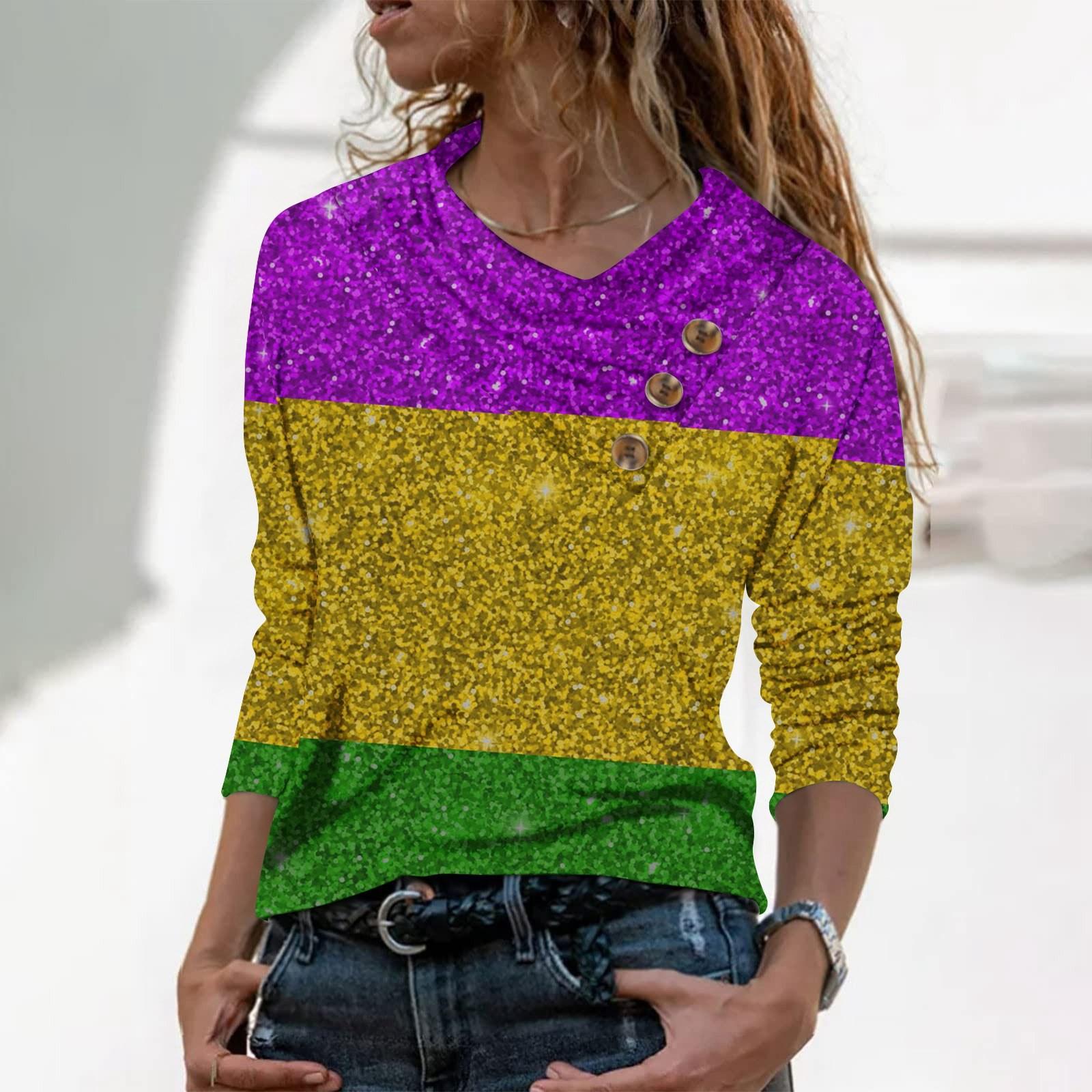 

Женская повседневная рубашка с длинными рукавами и V-образным вырезом на пуговицах с модной футболкой с принтом XL жёлтый