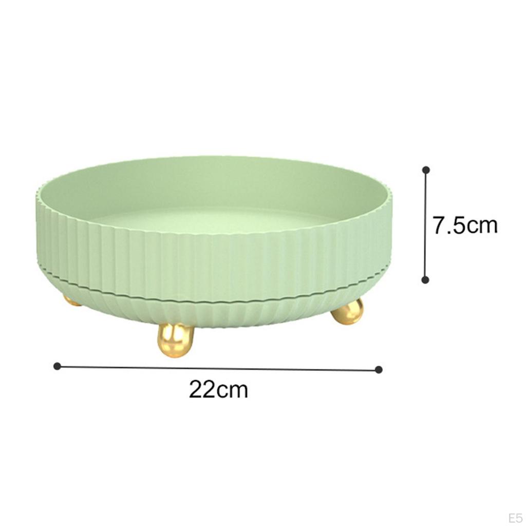 Luxury Rotating Makeup Organizer Large Capacity Multifunctional Jewelry Tray Dishes Platter Vanity