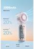 Rechargeable Mini Portable Fan: Long-Lasting, Quiet Turbine for Cool and Humidifying Experience