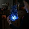 Glowing Flame Effect Toy Floating Fireball Prop, LED Halloween Handheld Prop for Cosplay, Realistic Burning Battery Powered Stage Light Party