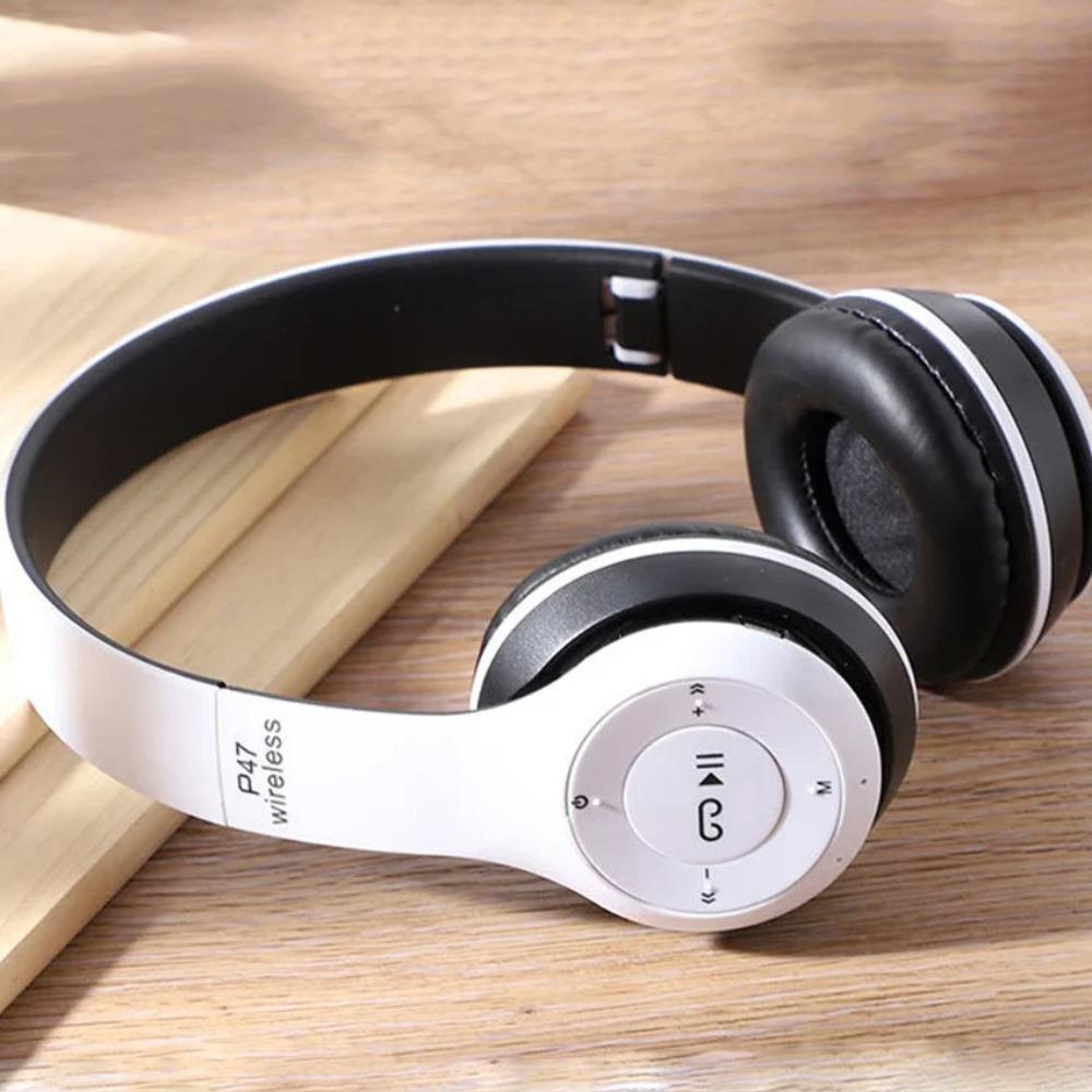 Head Mounted P47 Bluetooth Headset HiFi Sound P47 Wireless Headset Fashion P47 Headphone  Sports