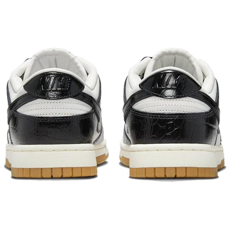 Nike Жіночі кросівки Dunk Low LX Black Croc White Phantom Sail FJ2260-003