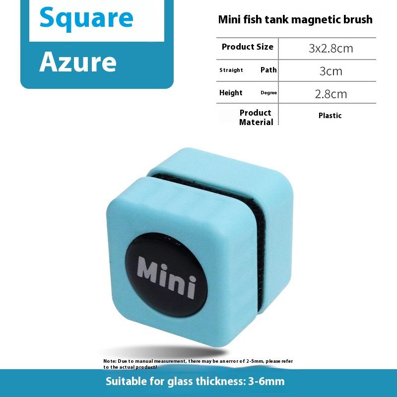 1Pc Mini Aquarium Glass Cleaner Scratch-Resistant Glass Cleaner Magnetic Brush For Small Aquarium Glass And Acrylic Aquarium