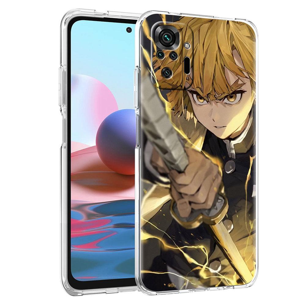 Anime Demon Slayer Weiche Klarsichthülle Für Xiaomi Redmi Note 10 9 8 Pro 9S 10S 8T 9A 9C K40 7 9T 8A Stoßfeste Silikon-Handyhülle