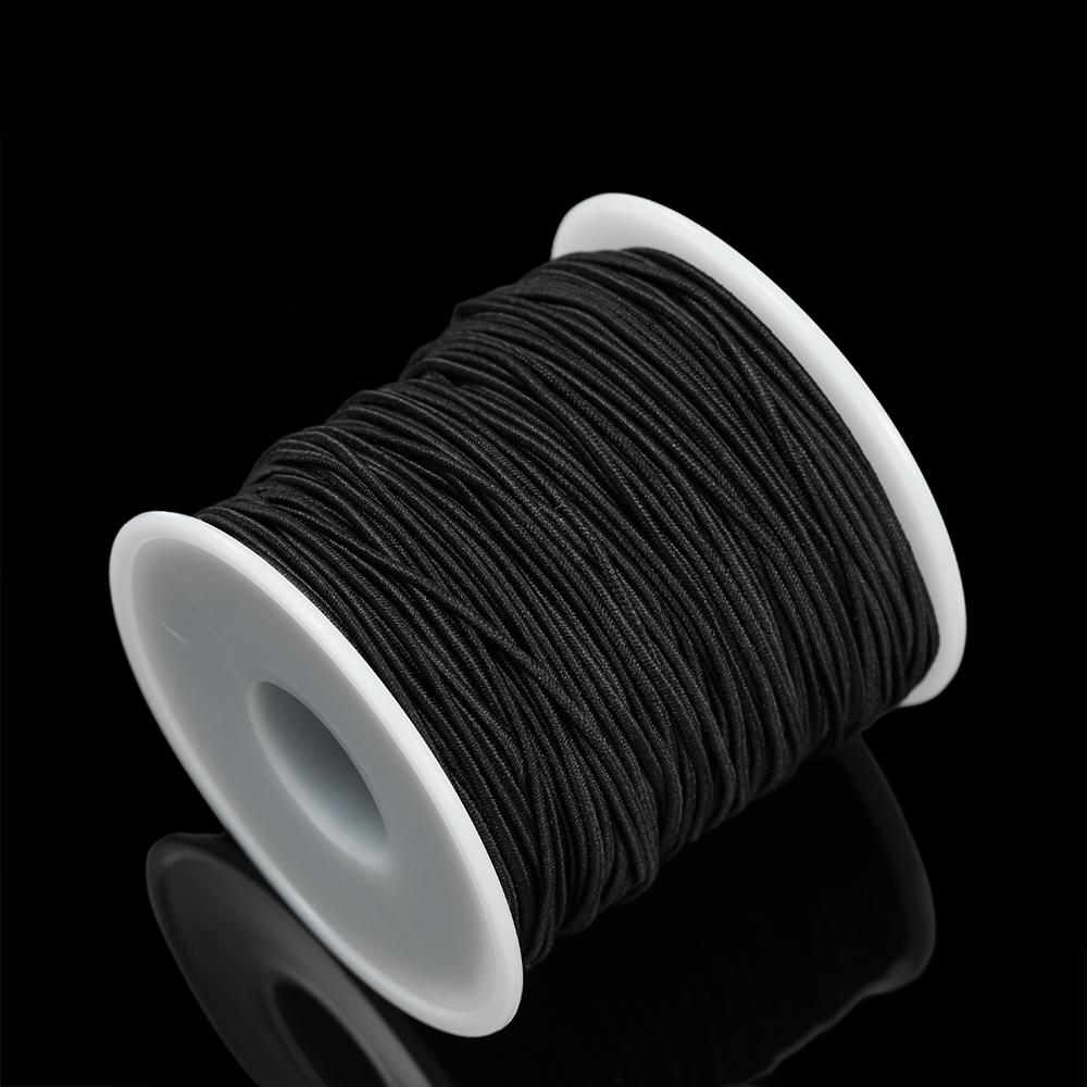 1Roll Cotton Fiber Elastic Beading Cord 1.2/1.5mm Stretchy Crafting Thread String For DIY Jewelry Making Bracelet Necklace