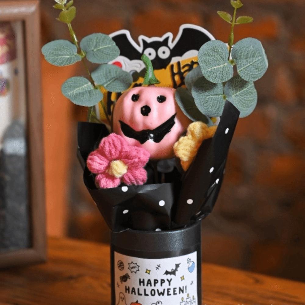 Goth Halloween Gresskardekorasjoner Gresskardesign Kunstige blomsterrekvisitter Festrekvisitter