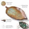 Embossed Leaf Veins Jewelry Dish Maple Leaf Shape Ring Dish Gifts Ceramic Jewelry Tray  Home Decor