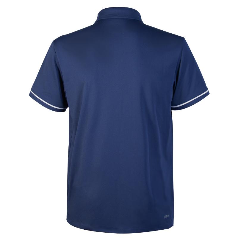 Li-Ning Quick-Dry Training Printed Casual Polo Slim Fit Straight-Cut Short Sleeve T-Shirt Unisex Tops Deep-Sea-Navy APLU965-3