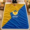 Flannel BlanketLeicester City Football Warm Soft Throw Blanket for Indoor Sofa Bed Living Room Use