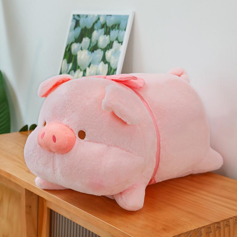 Cute Pig Doll Plush Toy Lying Pig Doll Sleeping Pillow Girl Children Doll