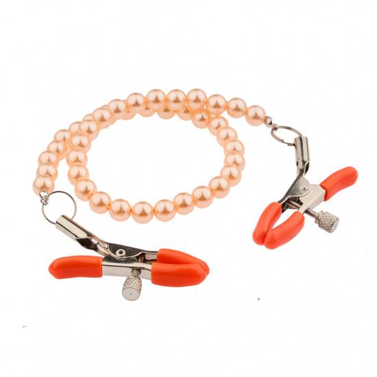 Adult Products New Pearl Chain Nipple Clamp. Sex Climax Yin Clip. Alternative Sex Toys Straight Hair
