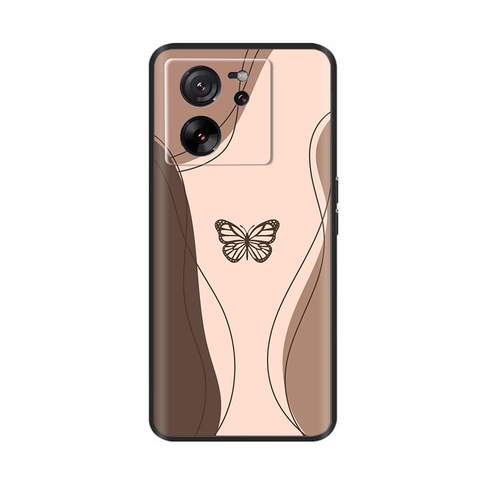For Xiaomi 13T Pro Case Mi13T Back Phone Cover For Xiaomi13T 13TPro Cases Silicone Fundas Bumper Cute Cartoon Butterfly Panda