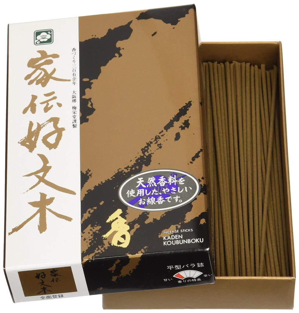 Baieido Incense Kaden Rose Pack Sticks, Kobunki, Flat-shaped