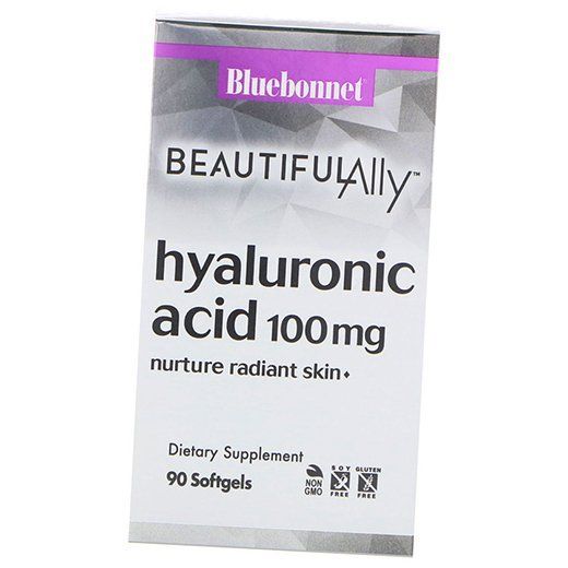 

Гіалуронова кислота, Hyaluronic Acid 100, Bluebonnet Nutrition 90 гелкапс (68393001) 90softgels