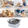 Yousheng Pet Water Bowl No Spill 2L Spill Proof Clear Dog Water Bowl Anti Splash No Mess Cat Water Dispenser for Sloppy Messy