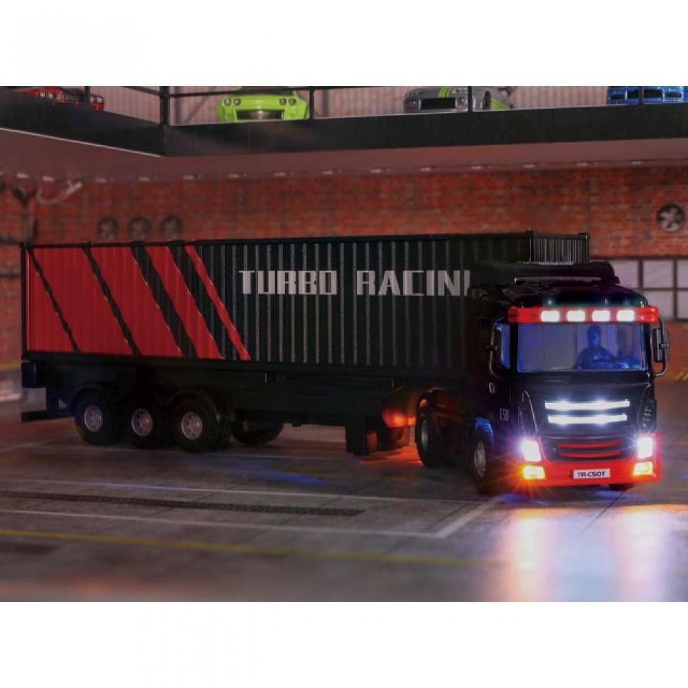 Hitec Turbo Racing C50 Black Trailer Truck 1 76 Scale