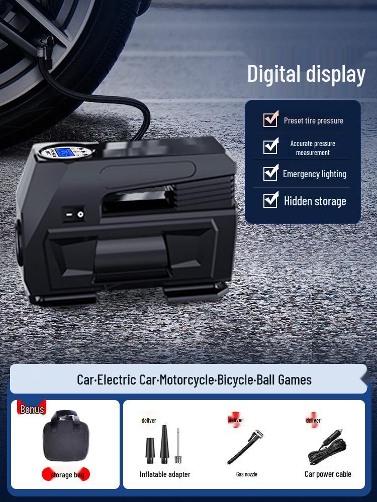 12V Portable Electric Car Tire Inflator