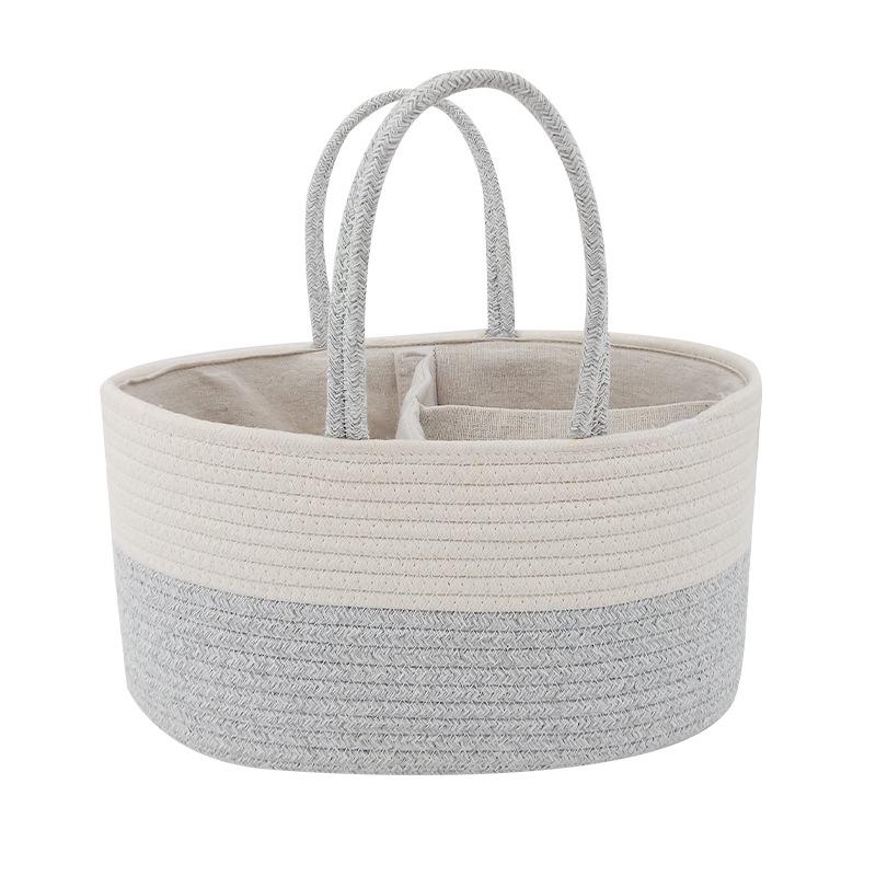 Large Capacity Baby Supplies Storage Basket with Handle