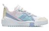 Li Ning 001 UNBLOCK Slip Resistant Abrasion Resistant Low top Skateboard Shoes Women's White Blue Pink AGCR152-2