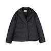 LESS Women's Lapel Collar Loose Cropped Down Jacket