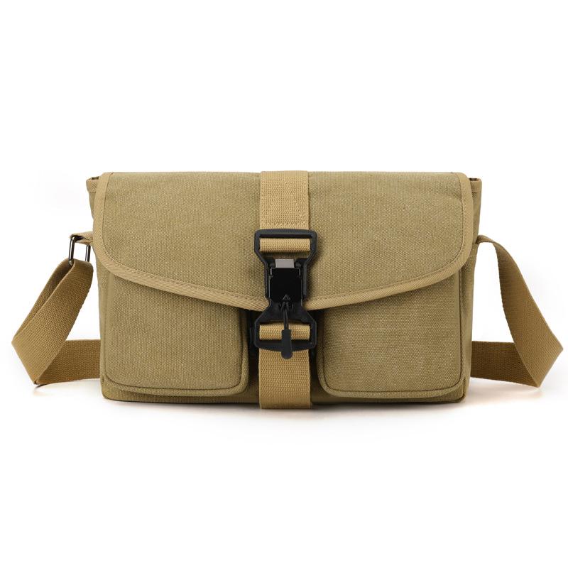 

Трендовая водонепроницаемая сумка кроссбоди унисекс с магнитной застежкой – универсальная повседневная мужская наплечная сумка для поездок на работу 31cm Width x 14cm Thickness x 21cm Height хаки
