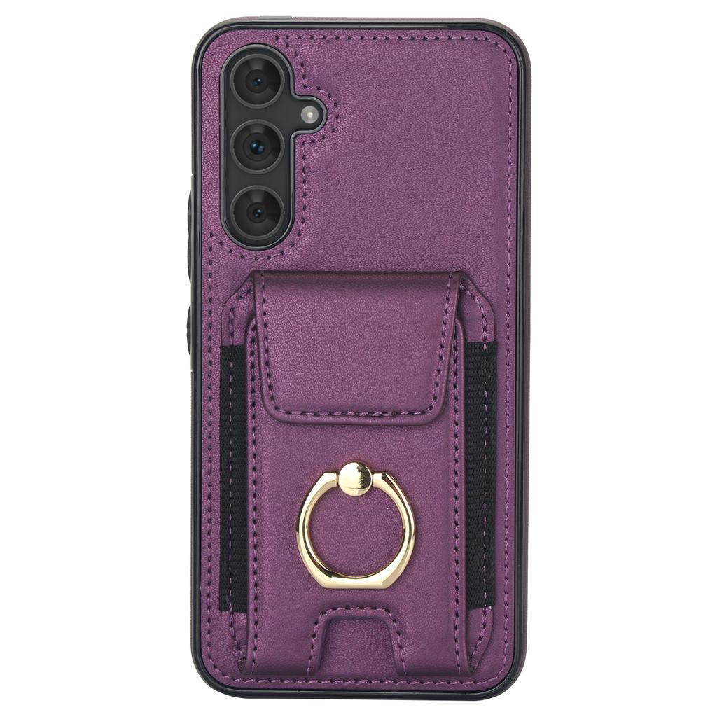 For Samsung Galaxy A54 5G Case Anit-Fall Kickstand Leather + TPU Phone Cover