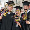 30pcs Congratulation 2025 Graduation Photo Props Dress Up Costume Mask  Graduation Season