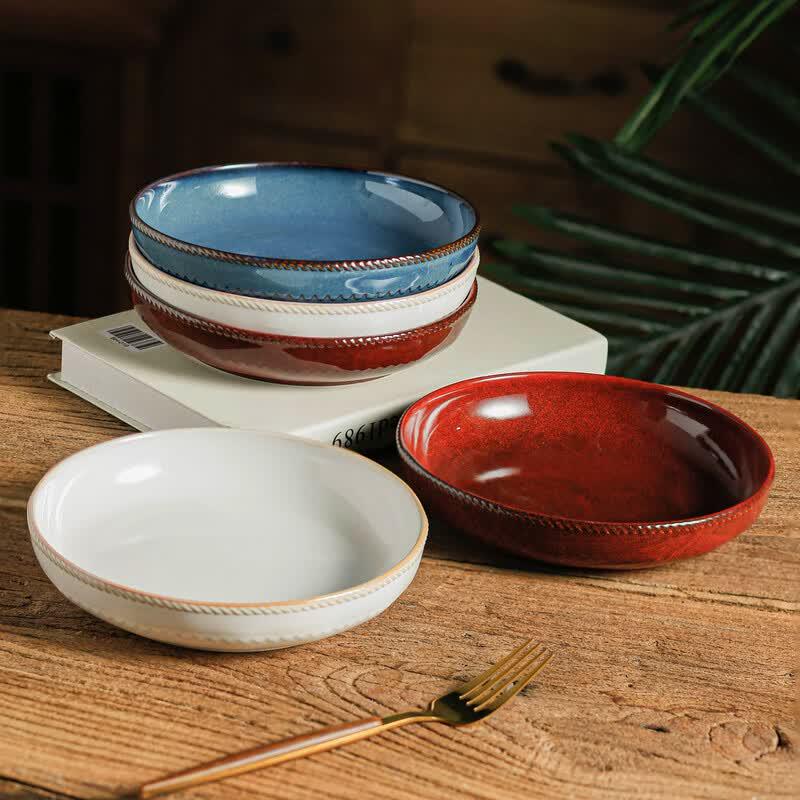 Wabi-Sabi Ceramic Dinner Plate