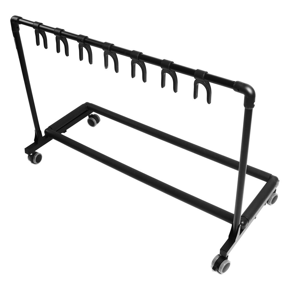 Multi Guitar Stand Metal and EVA Multiple Guitars Display Holder with Wheels for Shops FL 17W