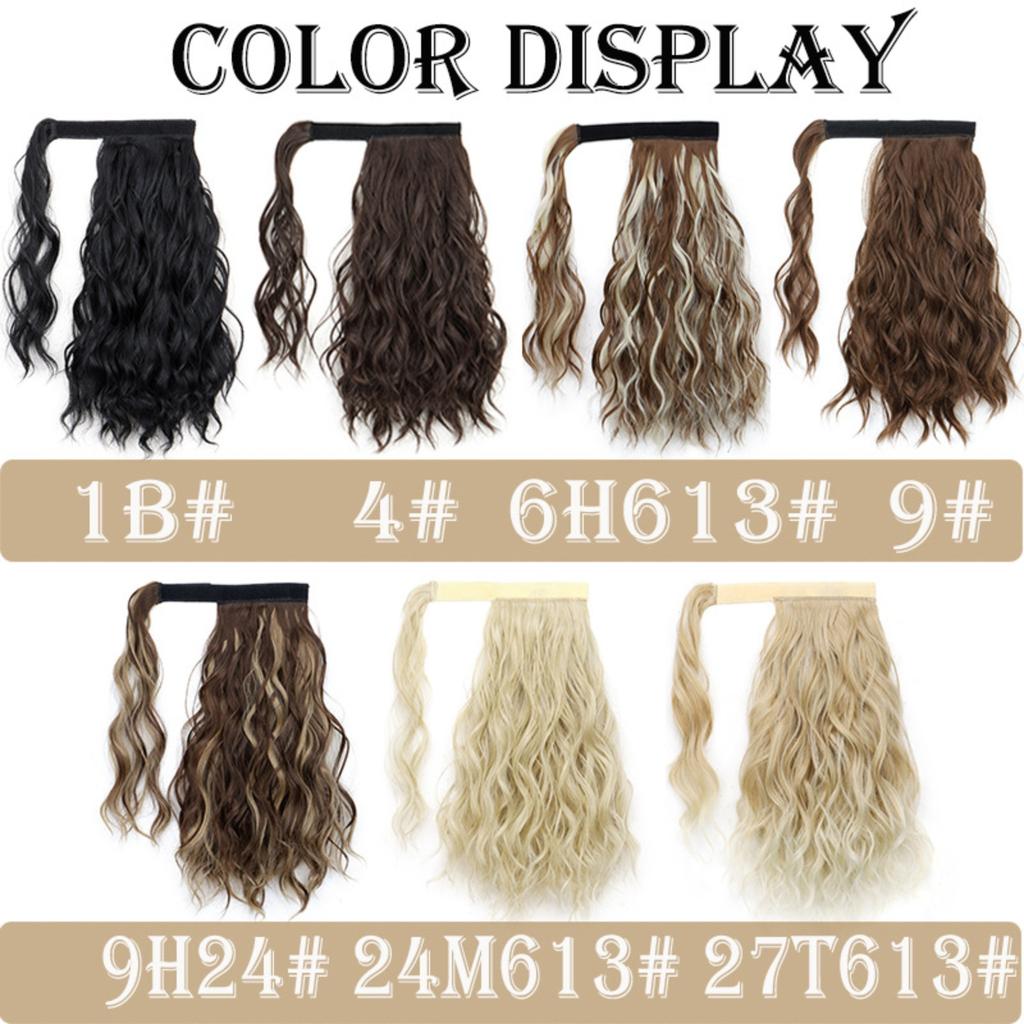 Ponytail Hair Extensions 14 Inch Curly Wavy Ponytail Hair Pieces For Women Girls Wrap Around Ponytail