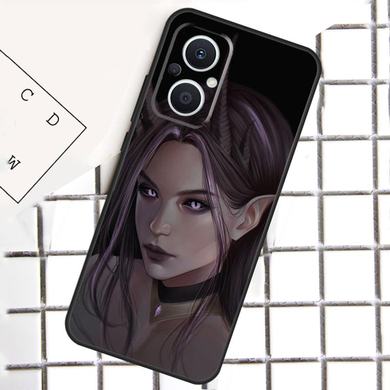 Devil Woman Phone Case For OPPO Reno 8T 7 8 Lite 14F 14 13 12 11 F 10 Pro OPPO Find X8 X6 X5 Pro Cover