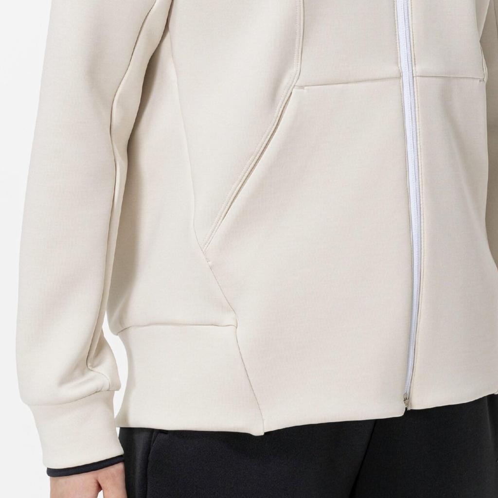 Stretch Sweatshirt Ivory Size Training Wear Women's Hoodie, Heather, S, 32MCC330,