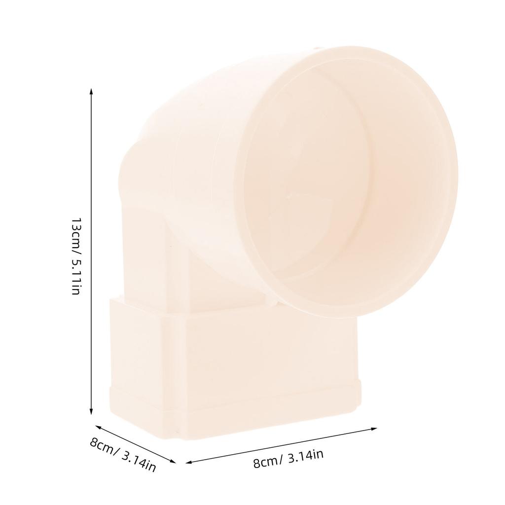 Adattatore Grondaia Pluviale in Plastica Connettore a Bocca Larga Parte della Grondaia Tettoia Sistema di Scarico Acqua Piovana Accessorio Pluviale