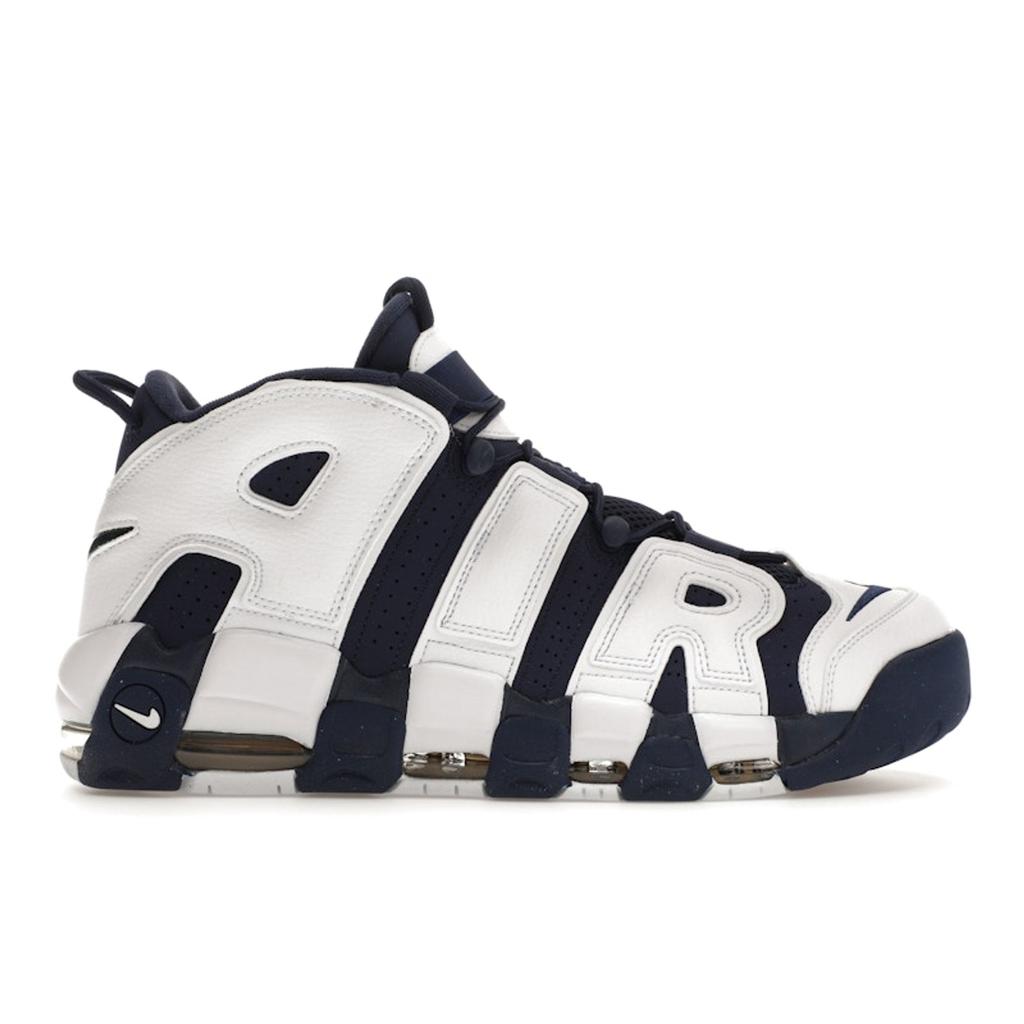 Nike Air More Uptempo 96 Olympic 2024 Men Sneakers Blue White Midnight-Navy FQ8182-100