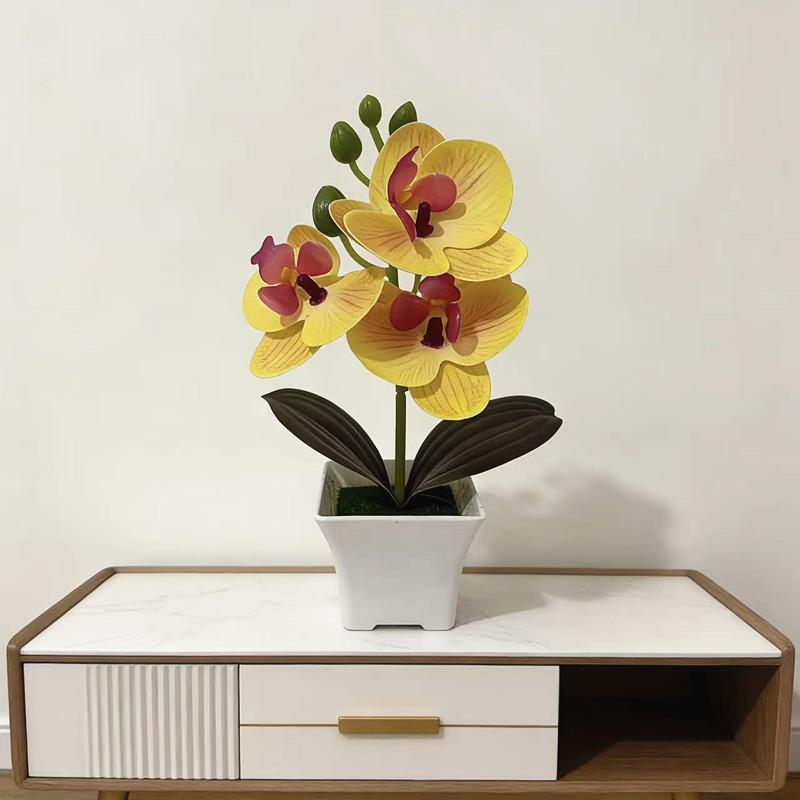 Butterfly Orchid Artificial Plant With Plastic Material For Home Decor And Photography Props
